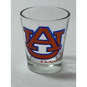 Auburn University Tigers 2 oz Shot Glass Orange & Blue